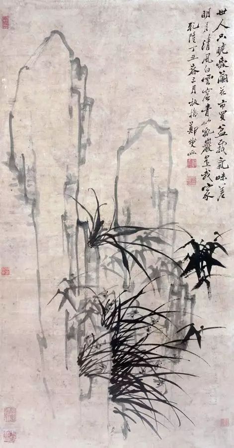 郑板桥画兰，画的是兰花的骨头！